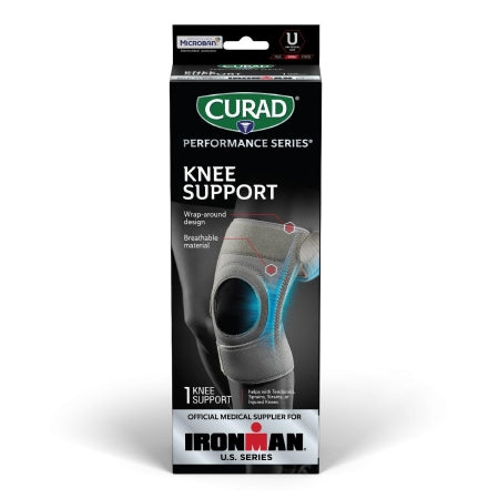 Knee Support CURAD® Performance Series® IRONMAN One Size Fits Most Hook and Loop Strap Closure Left or Right Knee