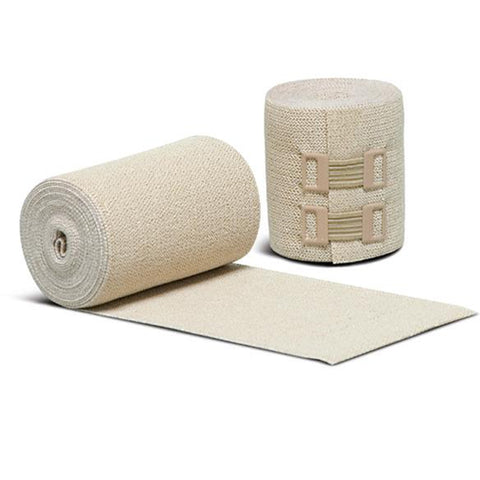 Compression Bandage LoPress® 2.3 X 5.4 Yard Standard Compression Clip Detached Closure Tan NonSterile