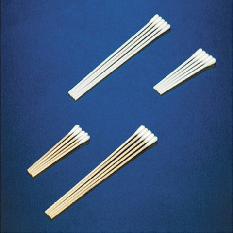 Swabstick Cotton Tip Wood Shaft 3 Inch Sterile 10 per Pack