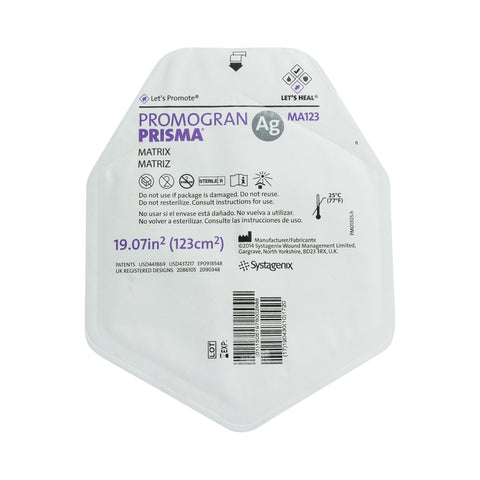 Solventum Corporation Silver Collagen Dressing 3M™ Promogran Prisma™ Matrix 19.1 Square Inch Hexagon Sterile #MA123