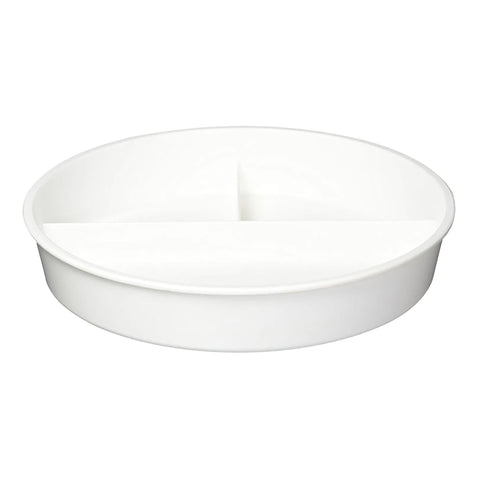 Partitioned High-Sided Dish Sammons Preston Polypropylene White Reusable #081004845