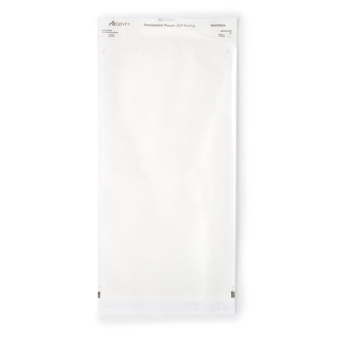 Sterilization Pouch McKesson Argent™ Sure-Check® Ethylene Oxide (EO) Gas / Steam 8 X 16 Inch Transparent / Blue Self Seal Paper / Film #73-SSP387
