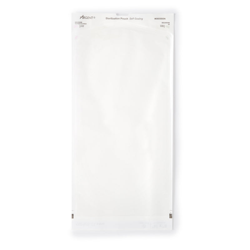 Sterilization Pouch McKesson Argent™ Sure-Check® Ethylene Oxide (EO) Gas / Steam 8 X 16 Inch Transparent / Blue Self Seal Paper / Film #73-SSP387