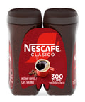 NESCAFE CLASICO Instant Coffee, Dark Roast, 10.5 Oz, 2-Count