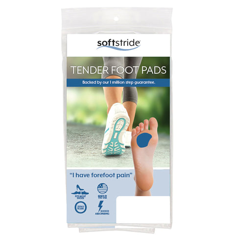 Metatarsal Insert Soft Stride™ Tender Foot Viscoelastic Polymer Women 8 to 10 / Men 6.5 to 8.5 #71412