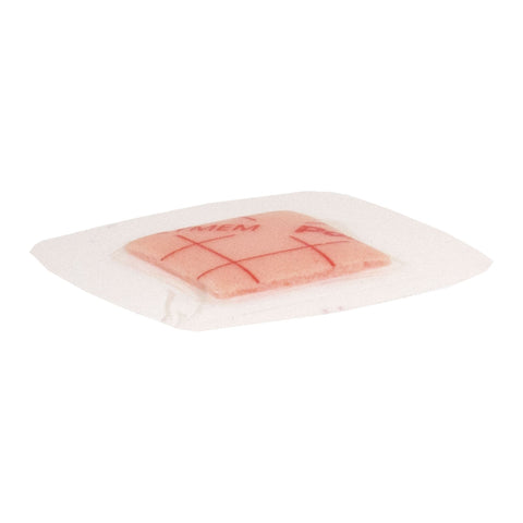 Ferris Manufacturing Foam Dressing PolyMem® 2 X 2 Inch With Border Film Backing Adhesive Square Sterile #203