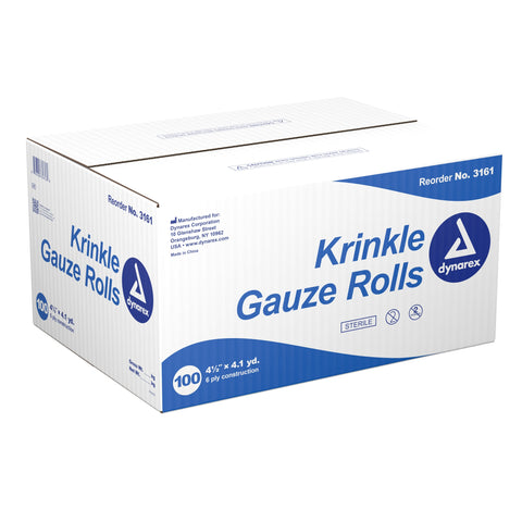 Fluff Bandage Roll Dynarex® Gauze 6-Ply 4-1/2 Inch X 4-1/10 Yard Roll Shape Sterile
