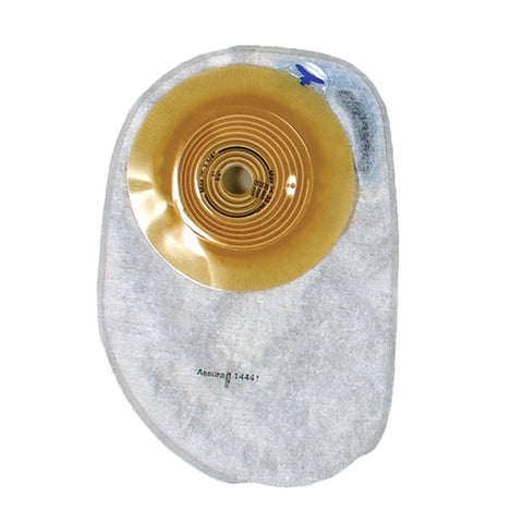 Coloplast Ostomy Pouch 14451 Assura® One-Piece System 7 Inch Length Convex Light, Pre-Cut 7/8 Inch Stoma Closed End