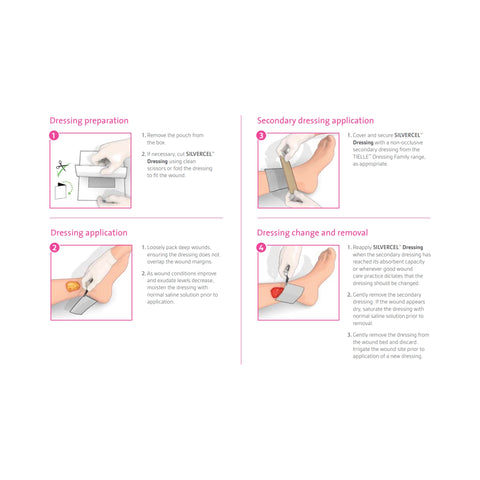 Solventum Corporation Silver Alginate Dressing Silvercel™ Antimicrobial 4-1/4 X 4-1/4 Inch Square Sterile #800404