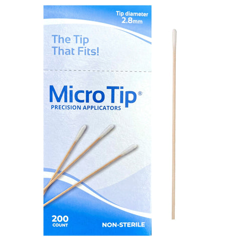 Swabstick Micro-Tip™ Cotton Tip Wood Shaft 6 Inch NonSterile 200 per Pack