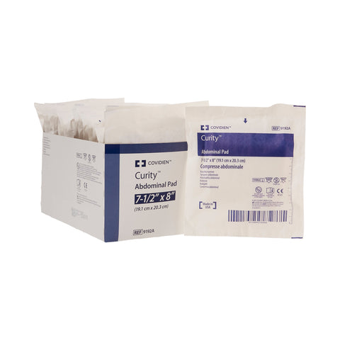 Abdominal Pad Curity™ Nonwoven Fluff Rectangle Sterile