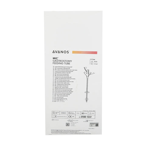 Avanos Medical Sales Gastrostomy Feeding Tube MIC® 12 Fr. Silicone Sterile #0100-12LV