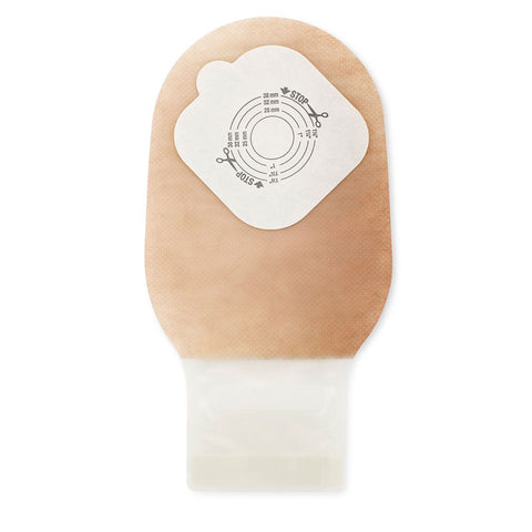 Hollister Ostomy Pouch Pouchkins™ 3796 One-Piece System 6-1/2 Inch Length Trim To Fit 38 mm Stoma Drainable