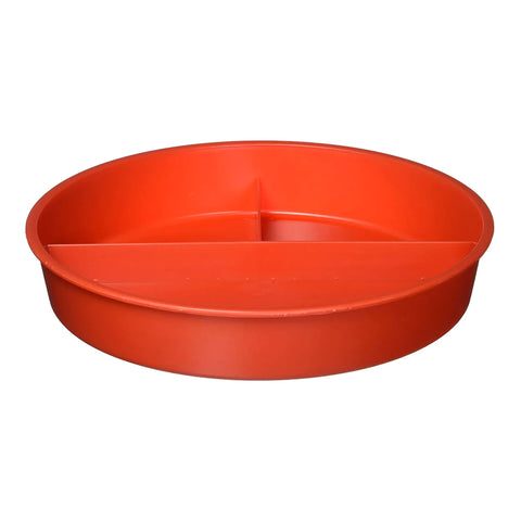 Partitioned High-Sided Dish Sammons Preston Polypropylene Red Reusable #081004852