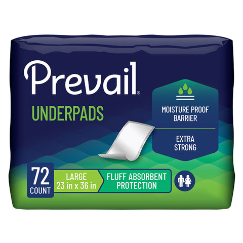 Disposable Underpad Prevail® Total Care™ 23 X 36 Inch Fluff Light Absorbency #PV-418