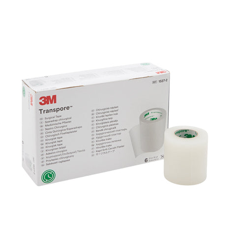 Medical Tape 3M™ Transpore™ Porous Plastic Transparent NonSterile