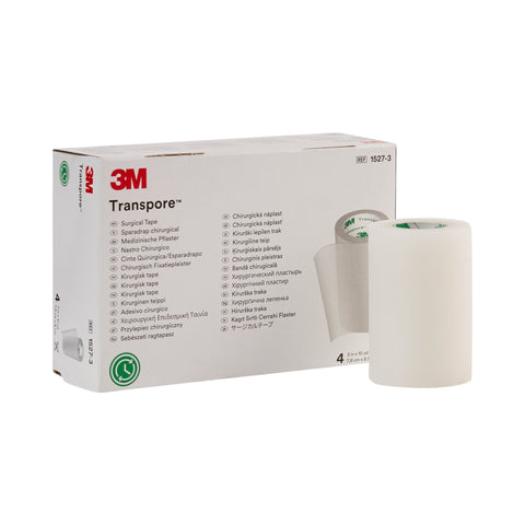 Medical Tape 3M™ Transpore™ Porous Plastic Transparent NonSterile