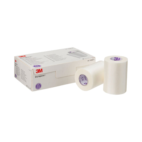 Medical Tape 3M™ Durapore™ High Adhesion Silk-Like Cloth  White NonSterile