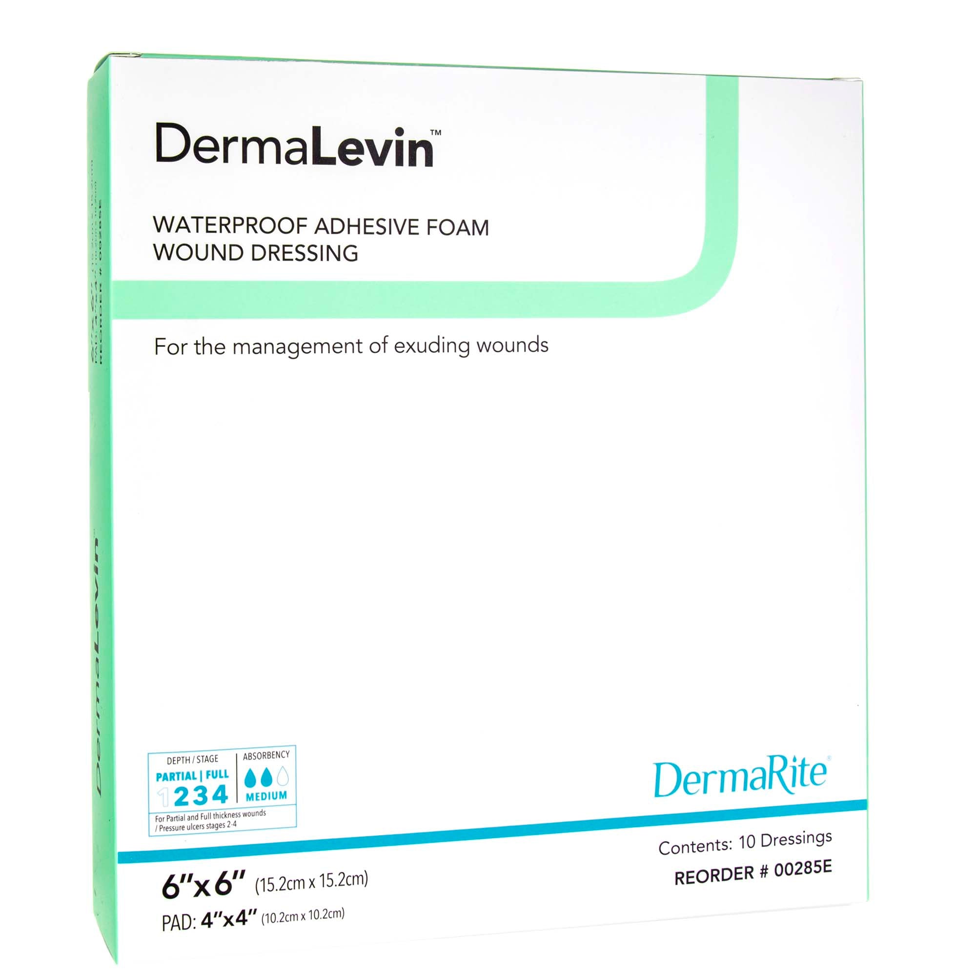 DermaRite Industries Foam Dressing DermaLevin® 6 X 6 Inch With Border ...