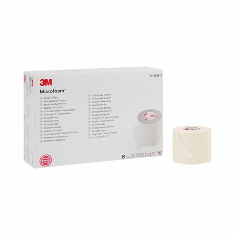 Medical Tape 3M™ Microfoam™ Multi-directional Stretch Elastic / Foam  White NonSterile