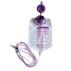 Enteral Feeding Pump Bag Set with ENFit® Connector PUGGLE™ 500 mL Polyvinyl NonSterile ENFit® Connector and Transition Connector