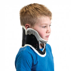 Rigid Cervical Collar ProCare® XTEND 174 Preformed Youth (6 to 12 Years) Size Ped 3 Two-Piece / Trachea Opening 1-3/4 Inch Height 9 to 13 Inch Neck Circumference