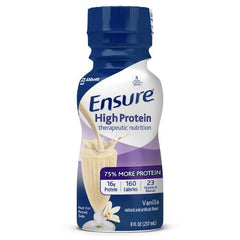 Oral Supplement Ensure® High Protein Therapeutic Nutrition Shake Vanilla Flavor Liquid 8 oz. Bottle