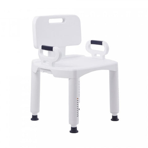 McKesson Bath Bench, Removable Arms, Removable Backrest, 21-1/4 Inch Seat Width, 350 lbs. Weight Capacity #146-RTL12505
