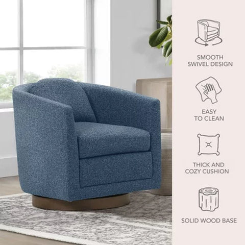 Details by Becki Owens Isla Upholstered Swivel Chair