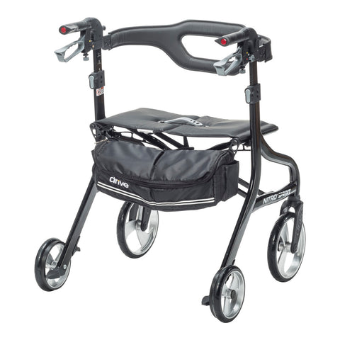 Drive Medical Nitro® Sprint Heavy-Duty Rollator, 1 EA (#102662BK-HD)