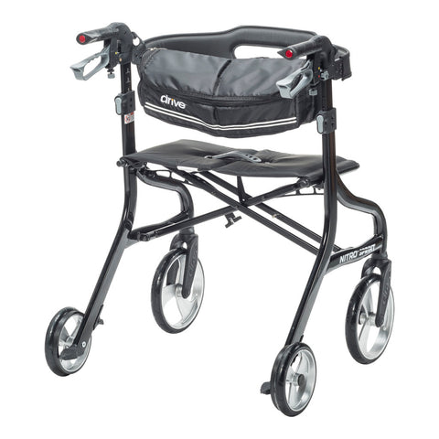 Drive Medical Nitro® Sprint Heavy-Duty Rollator, 1 EA (#102662BK-HD)