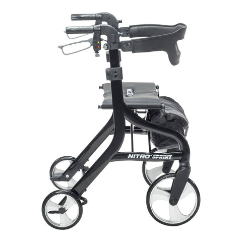 Drive Medical Nitro® Sprint Heavy-Duty Rollator, 1 EA (#102662BK-HD)
