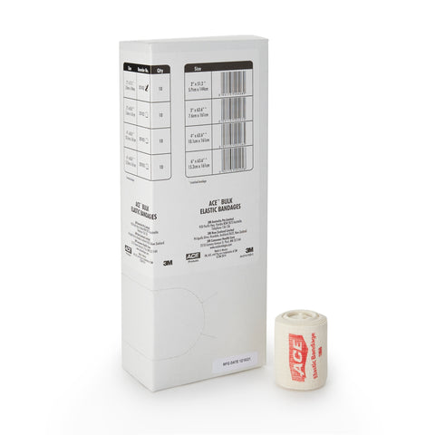 Elastic Bandage 3M™ ACE™  Standard Compression Clip Detached Closure Tan NonSterile