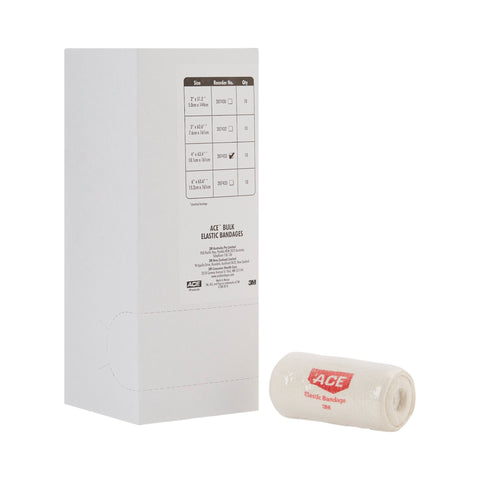 Elastic Bandage 3M™ ACE™  Standard Compression Clip Detached Closure Tan NonSterile