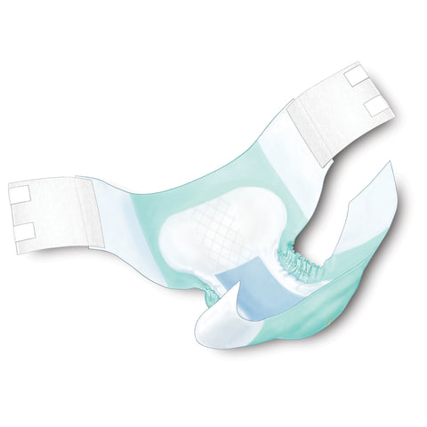 Incontinence Brief Wings™ Super Quilted Adult 2X-Large Unisex Disposable Heavy Absorbency #67093
