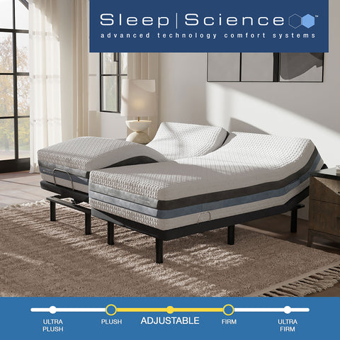 12" Iflip Sonoma Memory Foam Mattress with Adjustable Power Base
