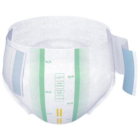 Incontinence Brief TENA ProSkin Stretch™ Super Adult Medium Unisex Disposable Heavy Absorbency #67902