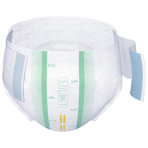 Incontinence Brief TENA ProSkin Stretch™ Super Adult Large / X-Large Unisex Disposable Heavy Absorbency #67903