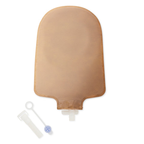 Hollister Urostomy Pouch Premier™ 8494 One-Piece System 9 Inch Length Convex, Pre-Cut 1 Inch Stoma Drainable