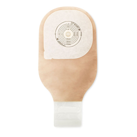 Hollister Ostomy Pouch Premier™ 88402 One-Piece System 12 Inch Length Oval, Flat, Trim to Fit 2-1/2 to 3 Inch Stoma Drainable