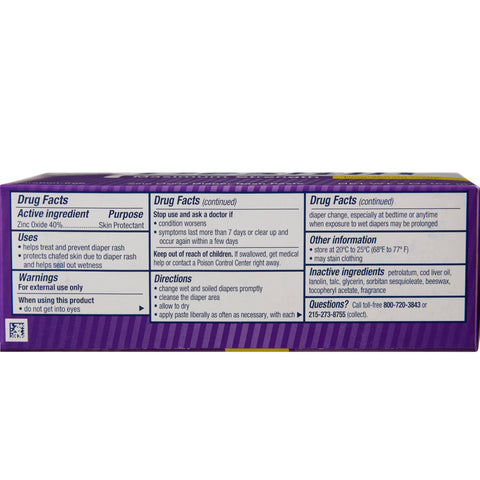 Diaper Rash Treatment Desitin® 2 oz. Tube Unscented Paste #510007000