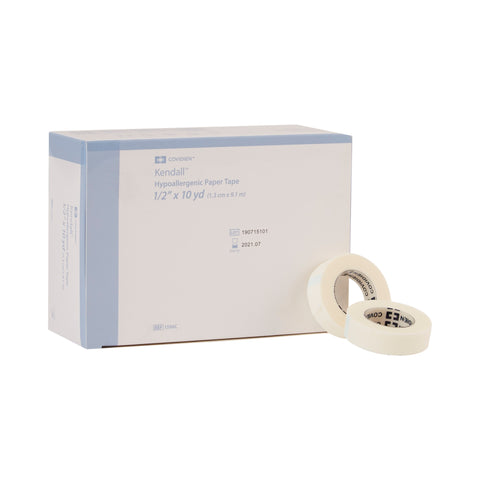 Medical Tape Kendall™ Hypoallergenic Breathable Paper White NonSterile #1596C