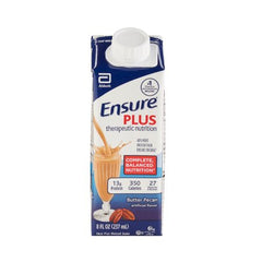 Oral Supplement Ensure® Plus Therapeutic Nutrition Butter Pecan Flavor Liquid 8 oz. Reclosable Carton