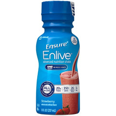 Oral Supplement Ensure® Enlive® Advanced Therapeutic Nutrition Shake Strawberry Flavor Liquid 8 oz. Bottle