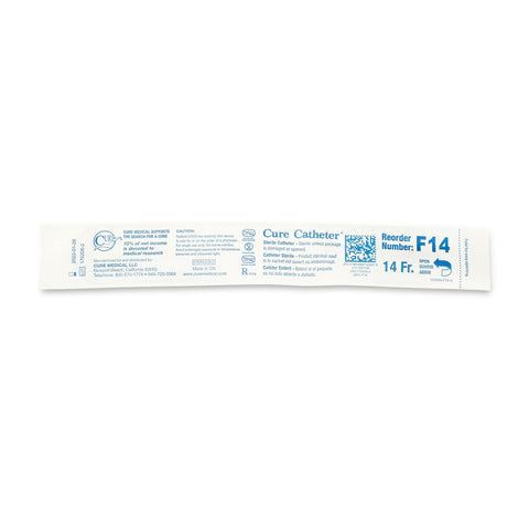 ConvaTec Urethral Catheter Cure Catheter® Straight Tip Uncoated PVC 14 Fr. 6 Inch #F14