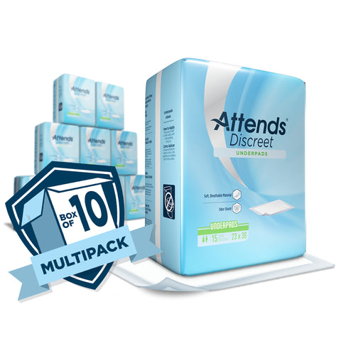 Disposable Underpad Attends® Discreet 23 X 36 Inch Polymer Light Absorbency #UFS236RG