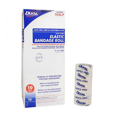 Elastic Bandage Dukal™ Standard Compression Clip Detached Closure Tan NonSterile