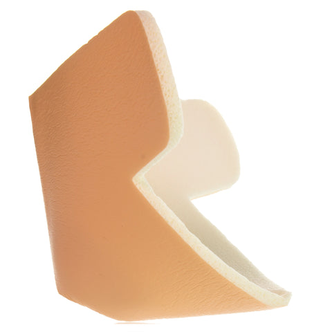 DermaRite Industries Foam Dressing DermaFoam® 4.9 X 5 Inch Without Border Waterproof Backing Nonadhesive Elbow / Heel Sterile #00293E