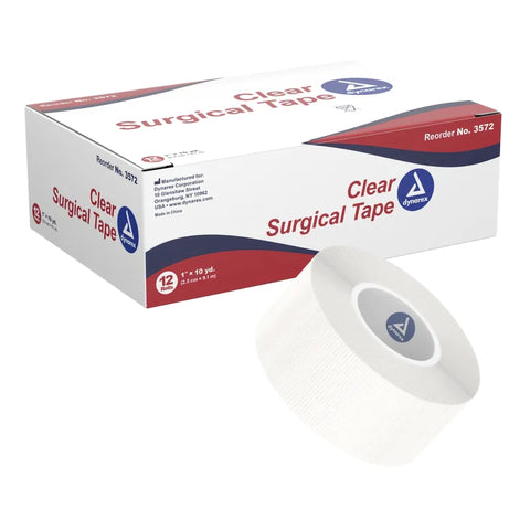 Medical Tape Dynarex® Porous Adhesive Transparent NonSterile