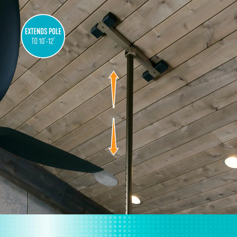 Signature Life 10-12 Foot Pole Extension # 7625-DB, 1 EACH